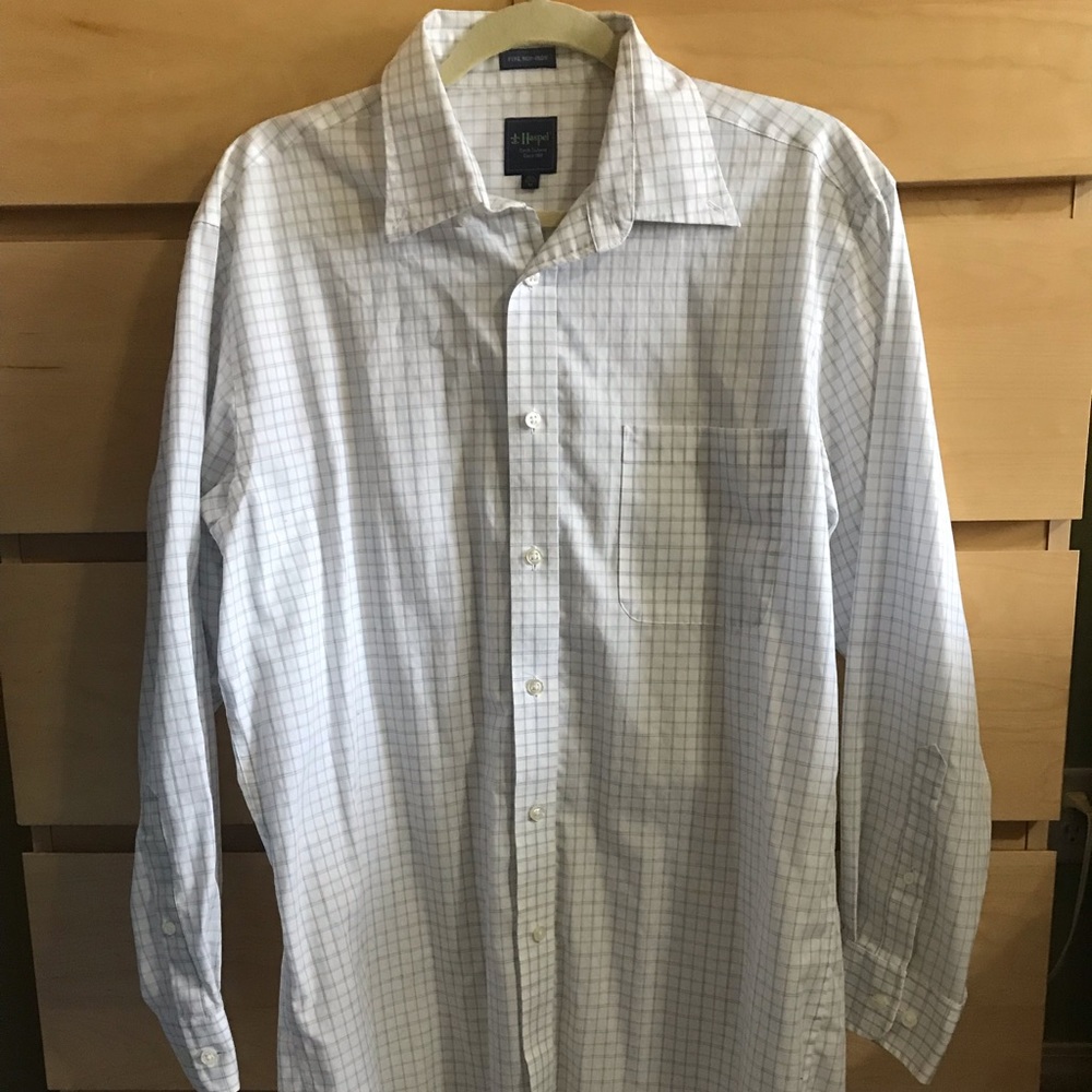 Haspel brand fine non-iron button down dress shirt